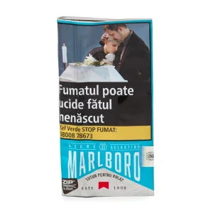 Tutun la pungă MARLBORO Azure 1kg – tăietură fină, gust rafinat și ardere lentă, produs premium disponibil pe tutunulluifiricel.ro
